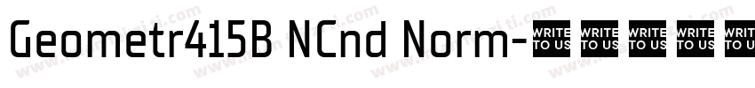 Geometr415B NCnd Norm字体转换